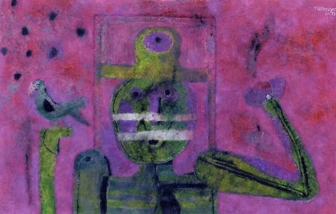 L'homme et oiseau