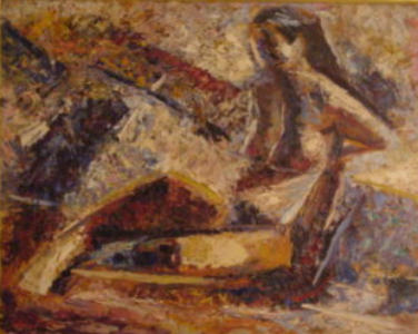 Alejandro Otero - Painting: female figure