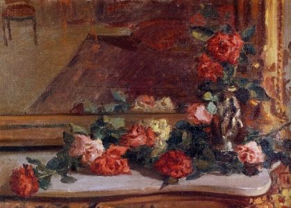 Federico Brandt - Pintura: Naturaleza muerta con flores