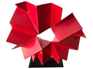 Luis Millé - Iron Sculpture painted in red