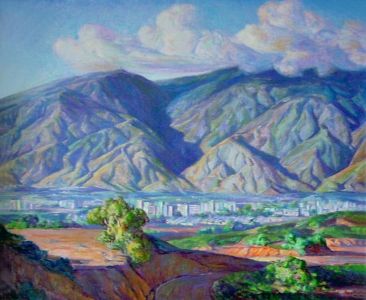 Pedro Angel González - Painting: landscape of cerro el Avila